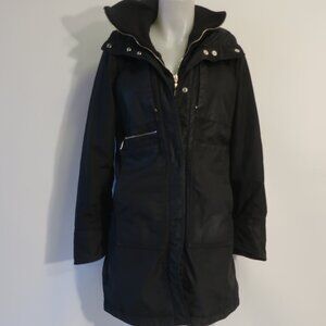 Womens Post Card Black Coat SZ 6
